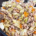 めめ921's cooksnap of when they made キャベツ★大量消費★豚ミンチの中華丼.