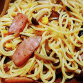 たまぺこ's cooksnap of when they made 塩昆布ときのことウインナーの和風パスタ.