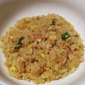 HaruPomeP's cooksnap of when they made 簡単本格！豚肉のガーリックチャーハン！.