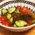 はぐごはん's cooksnap of when they made もずくトマト胡瓜のイタリアンもずく酢.