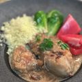 saki1010's cooksnap of when they made 鶏の軽い煮込み　マッシュルームソース.