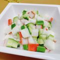 ルパンのかあさん☆彡's cooksnap of when they made 長芋と胡瓜とカニかまの白だし和え.