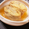 MizuhoBank's cooksnap of when they made 油揚げ(寿司揚げ)の肉詰め.