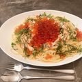 Ricena's cooksnap of when they made イクラとスモークサーモンのクリームパスタ.