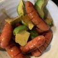 犬飼ってる's cooksnap of when they made ★簡単★アボカドとウィンナーの炒め物.