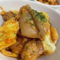 きなこあめ＊'s cooksnap of when they made フライパンでチキントマト玉子チーズとじ♪.