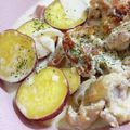 まいレコ's cooksnap of when they made 鶏もも肉とさつまいものクリーム煮.