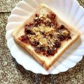 ふたごゆき's cooksnap of when they made 甘い小豆に塩きな粉トースト.