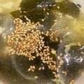なーなちゃん's cooksnap of when they made 鶏ガラの素で 美味しい 卵 ワカメスープ.