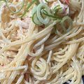 K0A9O0R8U♪'s cooksnap of when they made カニカマとマヨネーズの☆チーズパスタ.