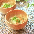 runa10's cooksnap of when they made キャベツと人参の皮の味噌汁.