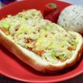 なおミール's cooksnap of when they made シーチキンのコールスロートースト.