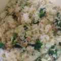 ちかﾁｬﾝ☆'s cooksnap of when they made ひき肉とほうれん草の混ぜご飯☆★.