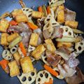 とりぽよ☆ママ's cooksnap of when they made 甘辛炒め煮　肉豆腐も.