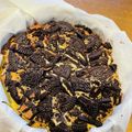 板チョコ姉さん's cooksnap of when they made ☆簡単☆ココアクッキーバナナチーズケーキ.