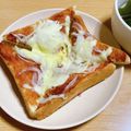 柊＿＿'s cooksnap of when they made オニオンチーズトースト(追記).