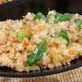 moripu's cooksnap of when they made お店っぽい味！鮭とレタスのチャーハン.