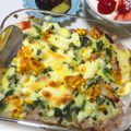 あわ雪りんご's cooksnap of when they made ほうれん草のお浸しリメイク❇️グラタン.