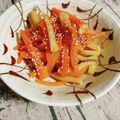 yukarin222's cooksnap of when they made 人参とちくわのキンピラ.