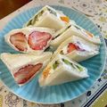 卯月のうさぎ２０１４'s cooksnap of when they made 憧れのいちごのフルーツサンドイッチ☆.