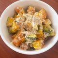 なーなちゃん's cooksnap of when they made かぼちゃとブロッコリーのデリ風サラダ☆.