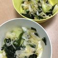 クックRZBUYS☆'s cooksnap of when they made 長ねぎとわかめのナムル QC.