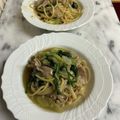 ナピト's cooksnap of when they made フライパン一つで簡単♪野菜豚肉和風パスタ.