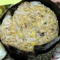 ゆけり３兄弟's cooksnap of when they made おにぎらずやおにぎりに☆鮭マヨ白ゴマ♡.