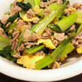 こつぶはゆっちー's cooksnap of when they made 小松菜と豚肉の中華炒め.