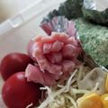 ラリー＆サラ's cooksnap of when they made ハムでお花♪.