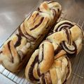 chibisanbo's cooksnap of when they made あん食パン（スリム食パン型1/2斤×２）.