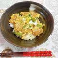サンディサンディ's cooksnap of when they made コスパ重視●薄揚げ＆長ネギのきつね玉子丼.