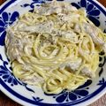 ☆さぶ☆☆'s cooksnap of when they made ＊白だしで！明太子クリームパスタ＊.