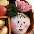 ペコポコBOX's cooksnap of when they made お弁当ハートかまぼこ（キャラ弁）.