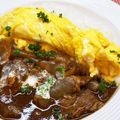 horseland's cooksnap of when they made お店風に♪オムハヤシ.
