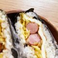 0rbsm's cooksnap of when they made ハムエッグキャベツのおにぎらず☆.