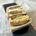 かっちゃん杉's cooksnap of when they made 朝食に！ハムカツサンド.