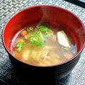 お料理ニャロメ's cooksnap of when they made オッサンのキノコンソメスープ.