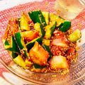 hyakume's cooksnap of when they made たこときゅうりのコチュジャン和え.