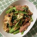 ponkey's cooksnap of when they made 菜の花とスパムと厚揚げのチャンプルー.
