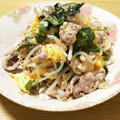 まりっコぐらし's cooksnap of when they made 簡単♪豚肉とパクチーの卵炒め.