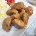 rarararako's cooksnap of when they made 甘辛でウマウマ♡じゃがいもの豚肉巻き.