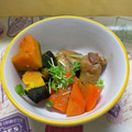 茶と餅's cooksnap of when they made ねっとり甘い♡鶏肉とかぼちゃと人参の旨煮.