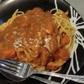 おくみの's cooksnap of when they made ★簡単！残りのカレーで＊カレーパスタ＊♪.