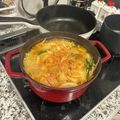 あねこちゃん's cooksnap of when they made 豚ばらと白菜のミルフィーユキムチ鍋.