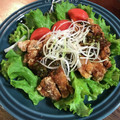 こつゆ514's cooksnap of when they made じっくり揚げた鶏のネギソース（油淋鶏）.