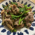 ぽちまるaa's cooksnap of when they made のらぼう菜と豚肉の炒め物.