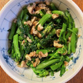 きゃろぽて's cooksnap of when they made のらぼう菜とくるみの味噌和え.