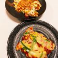 はるひやま's cooksnap of when they made 鶏むね1枚で生地いらず！フライパンピザ.