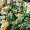 のゆぽ's cooksnap of when they made 菜の花とたまごの胡麻マヨ ツナサラダ.
